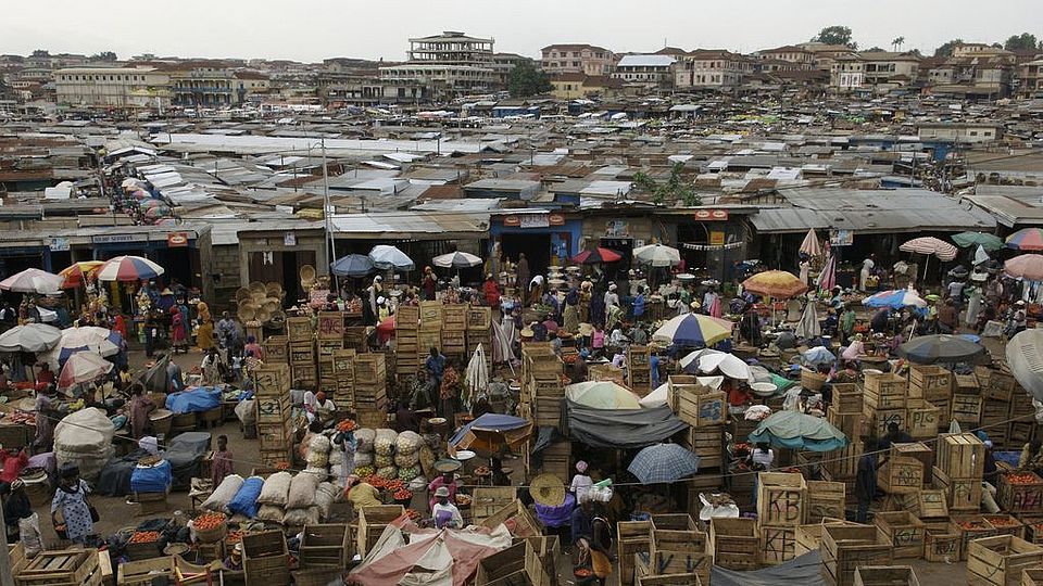 Markt in Kumasi, Ghana