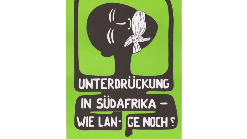 Boykottaufruf der Aktion "Südafrika-Boykott", 1984