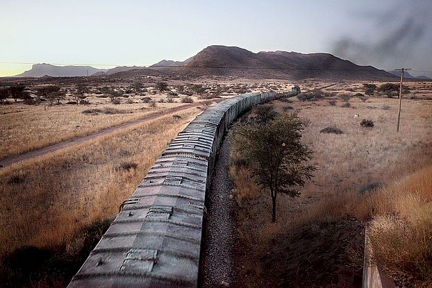 Train leaving