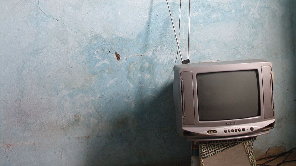 tv in empty room
