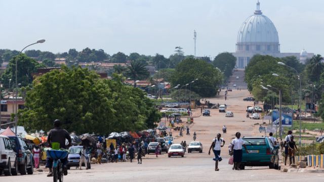 Image of the town of Yamassoukrou, Côte d'Ivoire