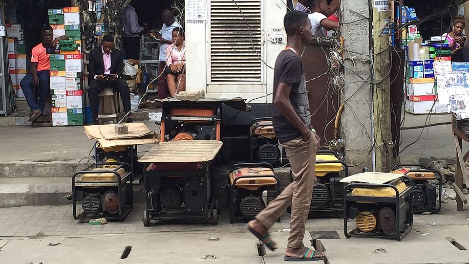 Trading Generators in Lagos (Brian Larkin 2015)
