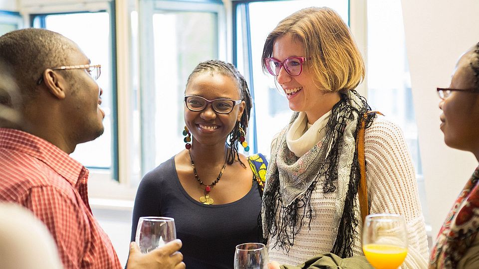 Apéro im Zentrum für Afrikastudien beim Fest zum 550-jährigen Bestehen der Universität Basel