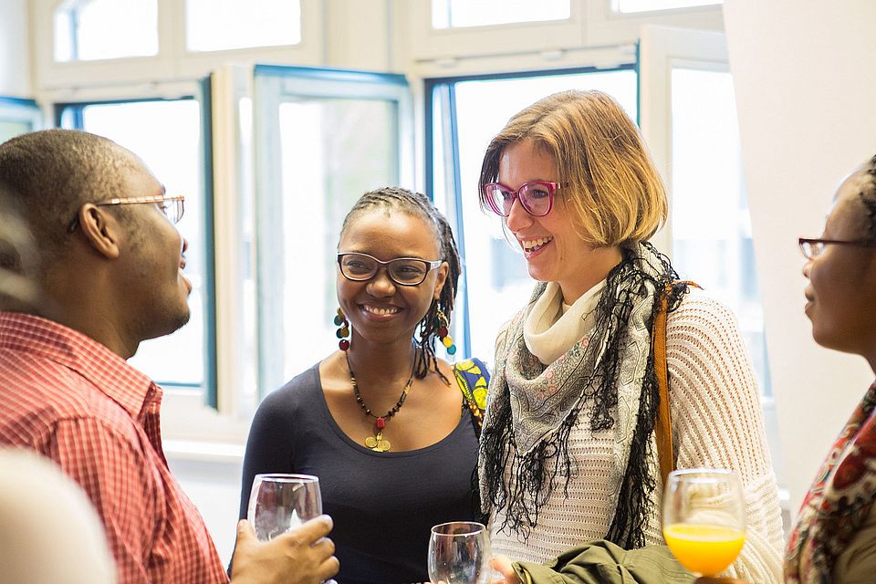 Apéro im Zentrum für Afrikastudien beim Fest zum 550-jährigen Bestehen der Universität Basel