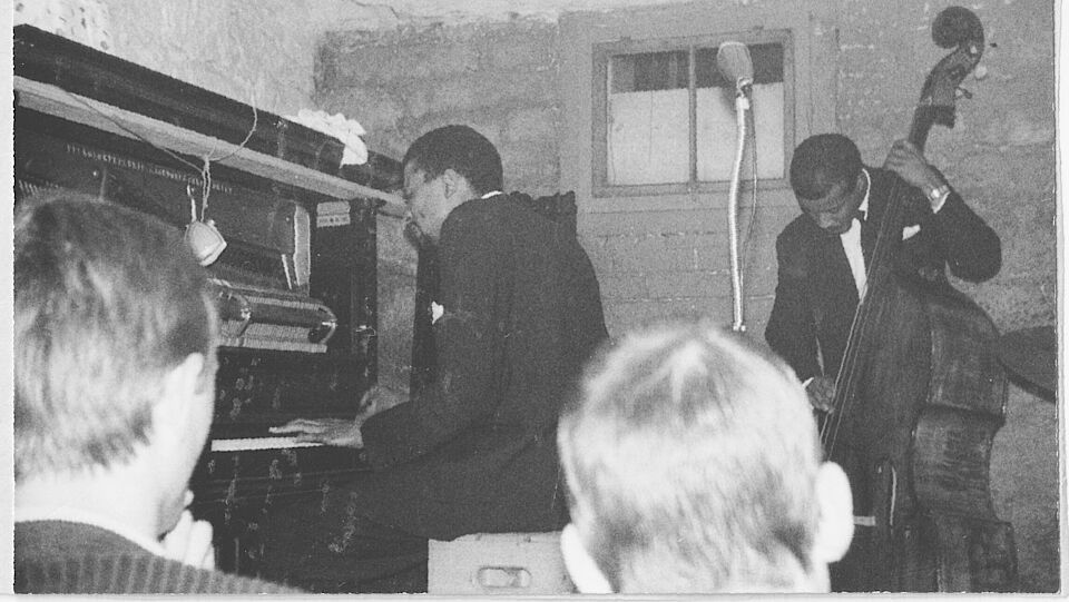 The Dollar Brand Trio at a Cellar Concert in St. Gallen in 1962 (Photo: Richard Butz)
