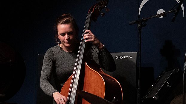 Romy Brauteseth at the bird's eye jazz club, picture by James Merron 2022